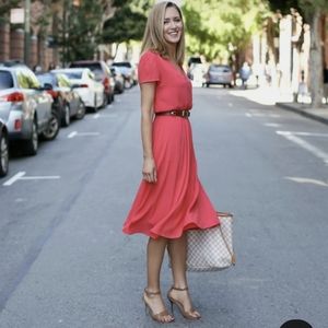 WAYF shirt sleeve midi dress